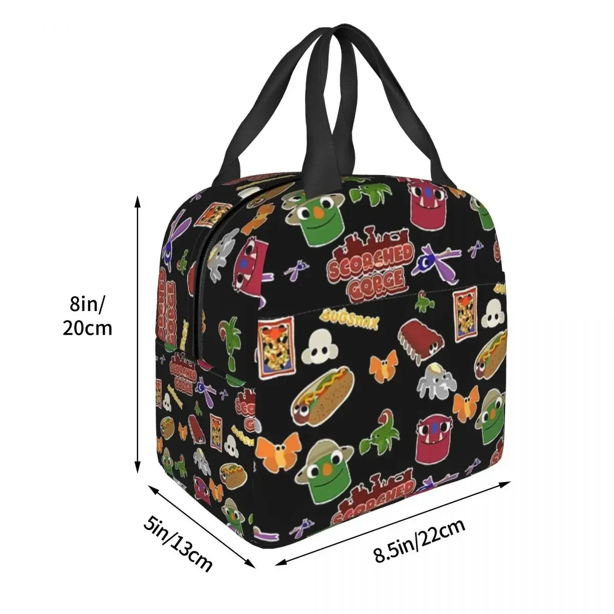 Bugsnax Fan Art Scorched Gorge Lunch Bags Insulated Bento Box Waterproof Lunch Tote Resuable Picnic Bags  for Woman Girl Travel