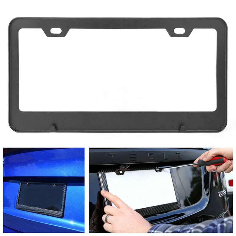 1pc Stainless Steel License Plate Vehicles Only For American Canada Car Frame Tag Cover Holder For Auto Truck