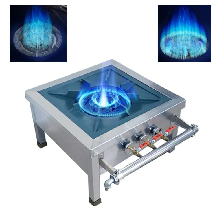 Hot SalesFree Standing Single Stock Pot Stove Propane Stainless Steel Countertop Commercial Gas Burner Range