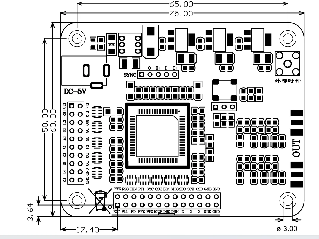 AD9910 Module DDS Module Signal-Generator  DAC 420M Output 1GSPS Sampling Rate Frequency Signal Generator Module