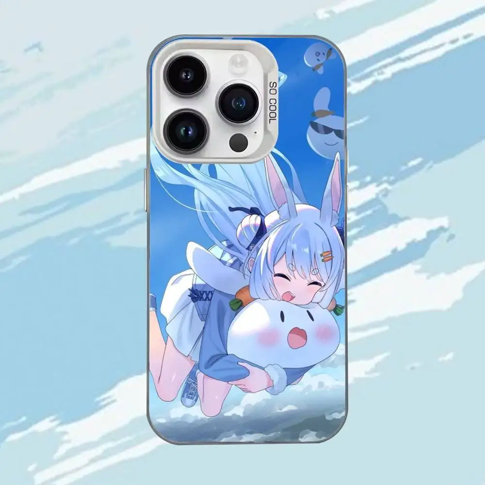 U-Usada Pekora  Phone Case For iPhone 17,16,15,14,13,12,11,Mini,Pro,E,MAX White Matte Shockproof Cover