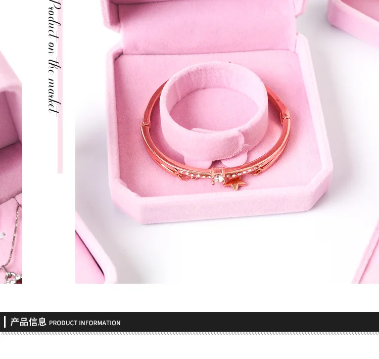 Velvet Jewelry Box - Storage Case for Rings Necklaces Bracelets   Ring Box Gift Box Earring Holder Gift Box Necklace Organizer