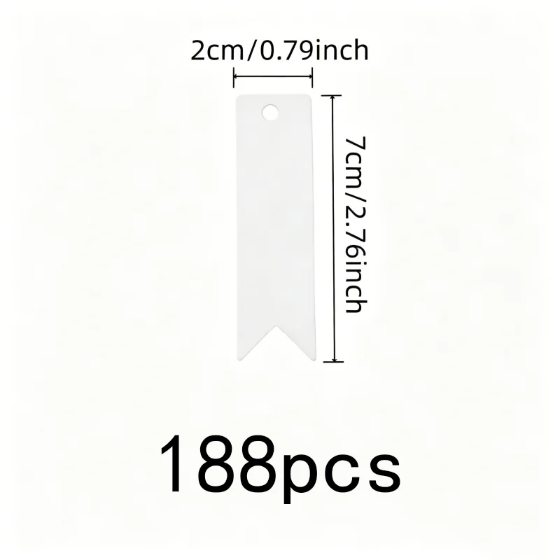 188 pcs Writable Gift Tags, Pre-Punched Hanging Hole and Lightweight Paper Card, ideal for Baking Package Tags