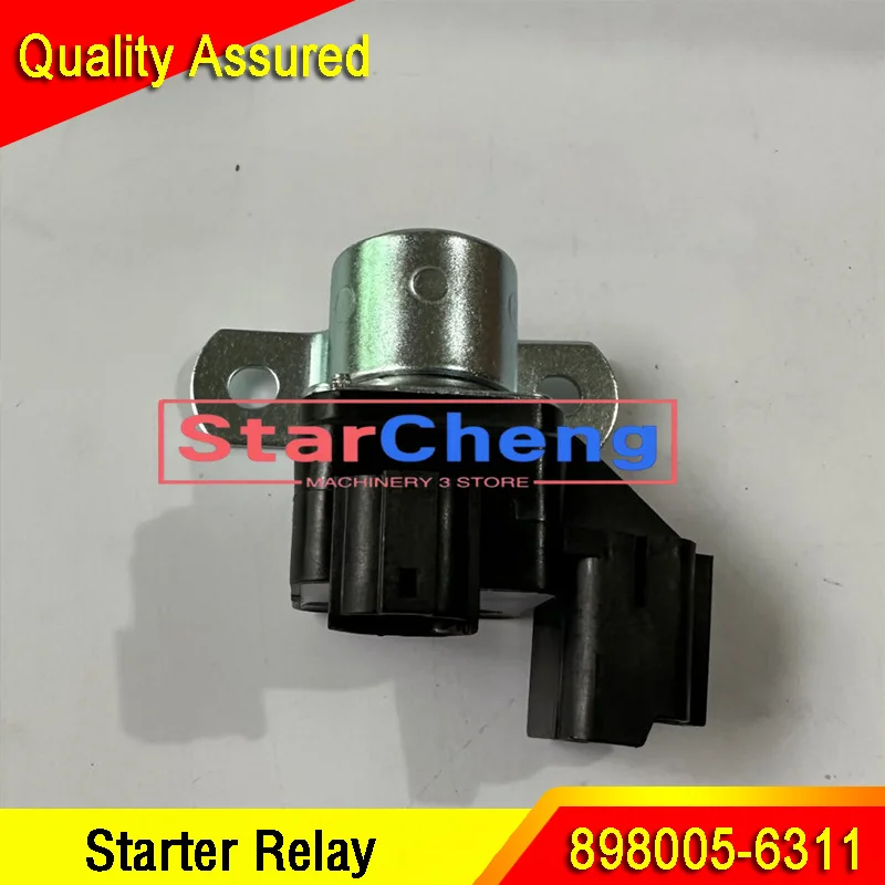 Excavator Starter Relay 898005-6311 8980056311 for 6HK1 4HK1 Engine Spare Parts