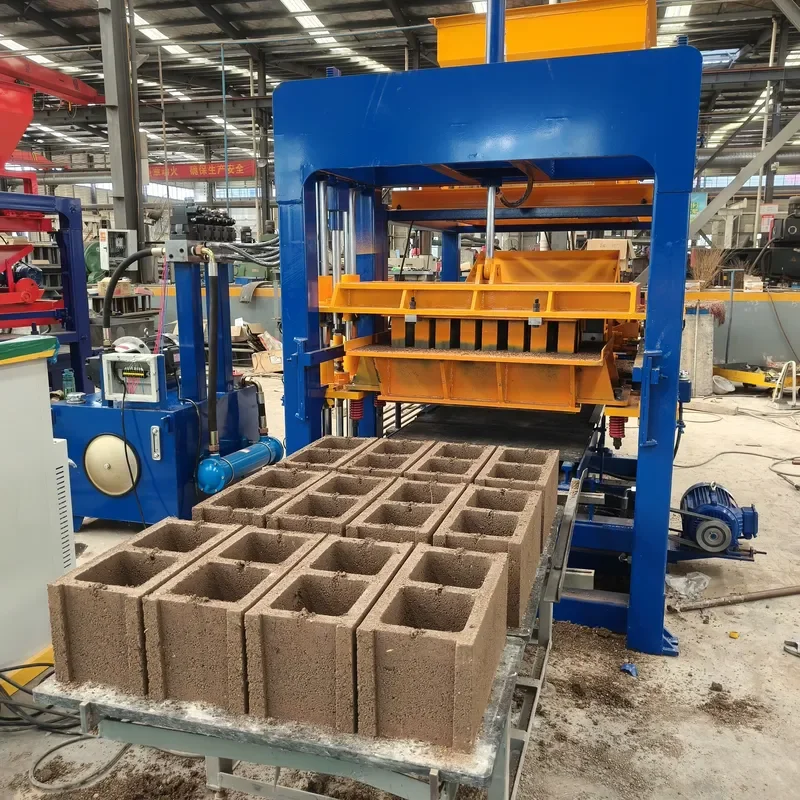 QT4-15 Popular Automatic Concrete Hollow Block Making Machine Brick Press Machine Hydraulic Brick Making Machinery