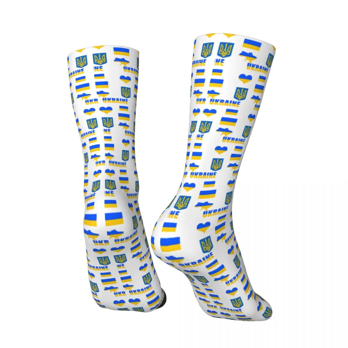 Ukraine Sticker Pack Sticker Men's Socks Vintage Harajuku Europe Street Style Novelty Pattern Crew Sock