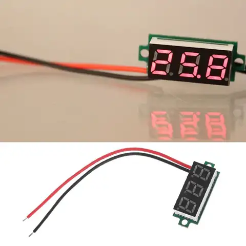Industrial Grade Temperature Monitoring Meter 0.28" LED Display for DS18B20 Temp Monitor -55℃~125℃