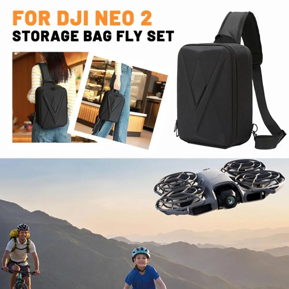 

For DJI NEO 2 Bag Storage Case Fashion Portable Anti-fall Backpack Messenger Chest Bag Box Fly Set Storage Bag Drone Accessories
