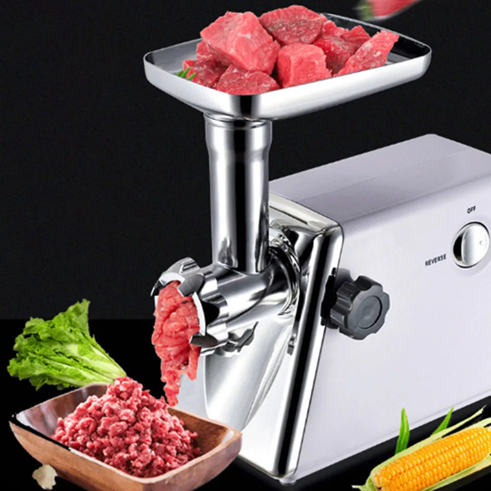 Small Electric Meat Grinder Multifunctional Sausage Stuffer Automatic Meat Mincer Pepper Sausage Grinding Machine