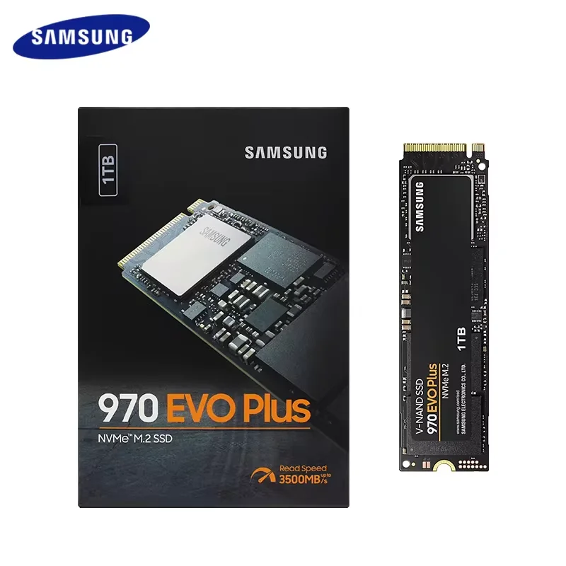 Imagem -06 - Samsung-movimentação de Estado Sólido Interna Disco Rígido para o pc Portátil 970 Evo Mais Ssd 1tb 2tb 500gb 250gb Mlc Nvme Hdd M.2 2280