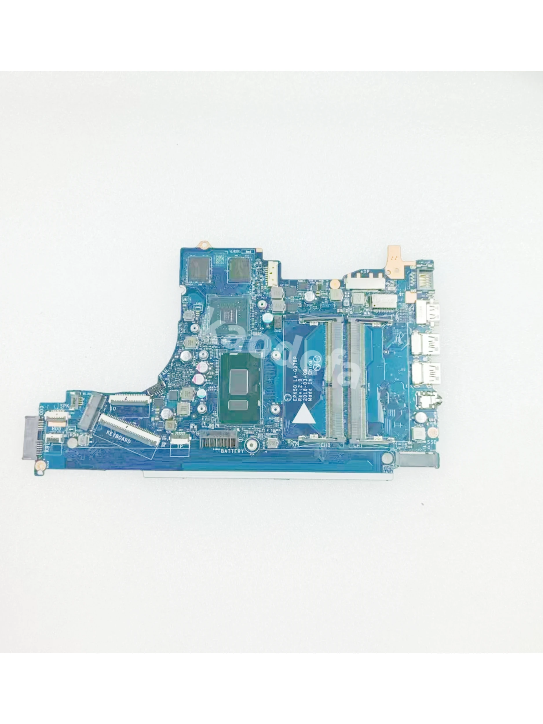 Imagem -03 - Laptop Motherboard para hp Pavilion 15-da La-g07bp La-g079p Cpu I77500u I78550u Gpu: N16s-gtr-s-a2 Mx130 2g 100 Teste ok