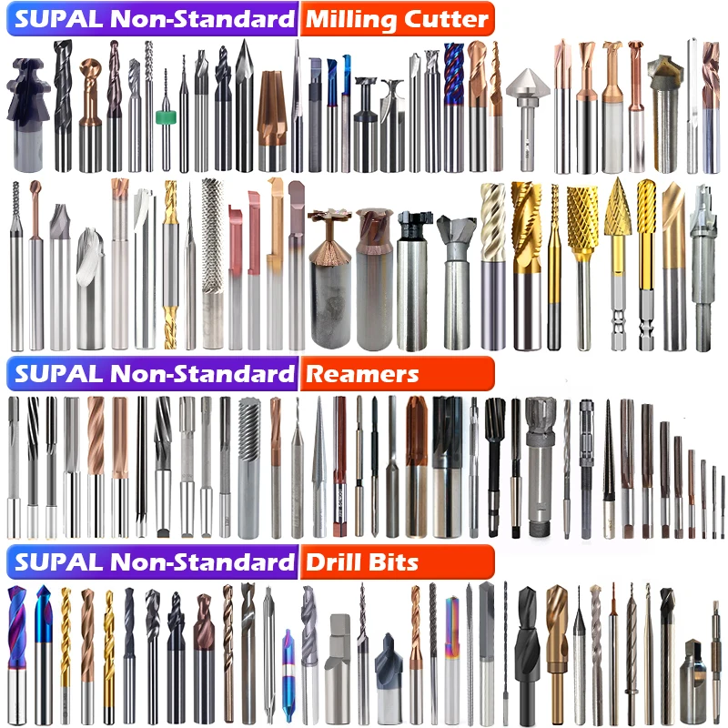 SUPAL غير قياسي كربيد الصلبة عالية الدقة التوربينات شفرة الجذر شجرة عيد الميلاد التشطيب قاطعة المطحنة