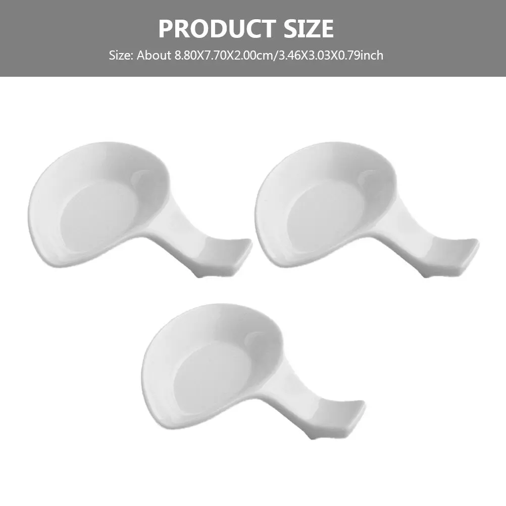 3Pcs Ceramic Brush Rest Premium Calligraphy Pen Holder for Ink Brush Storage Washing and Display Chinese Painting Art Supplies