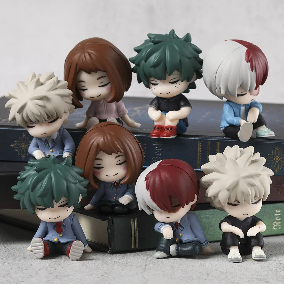 Набор Кабачун Рис. Midoriya Izuku Bakugou Katsuki Todoroki Shoto ПВХ фигурки модель аниме коллекция игрушки подарок