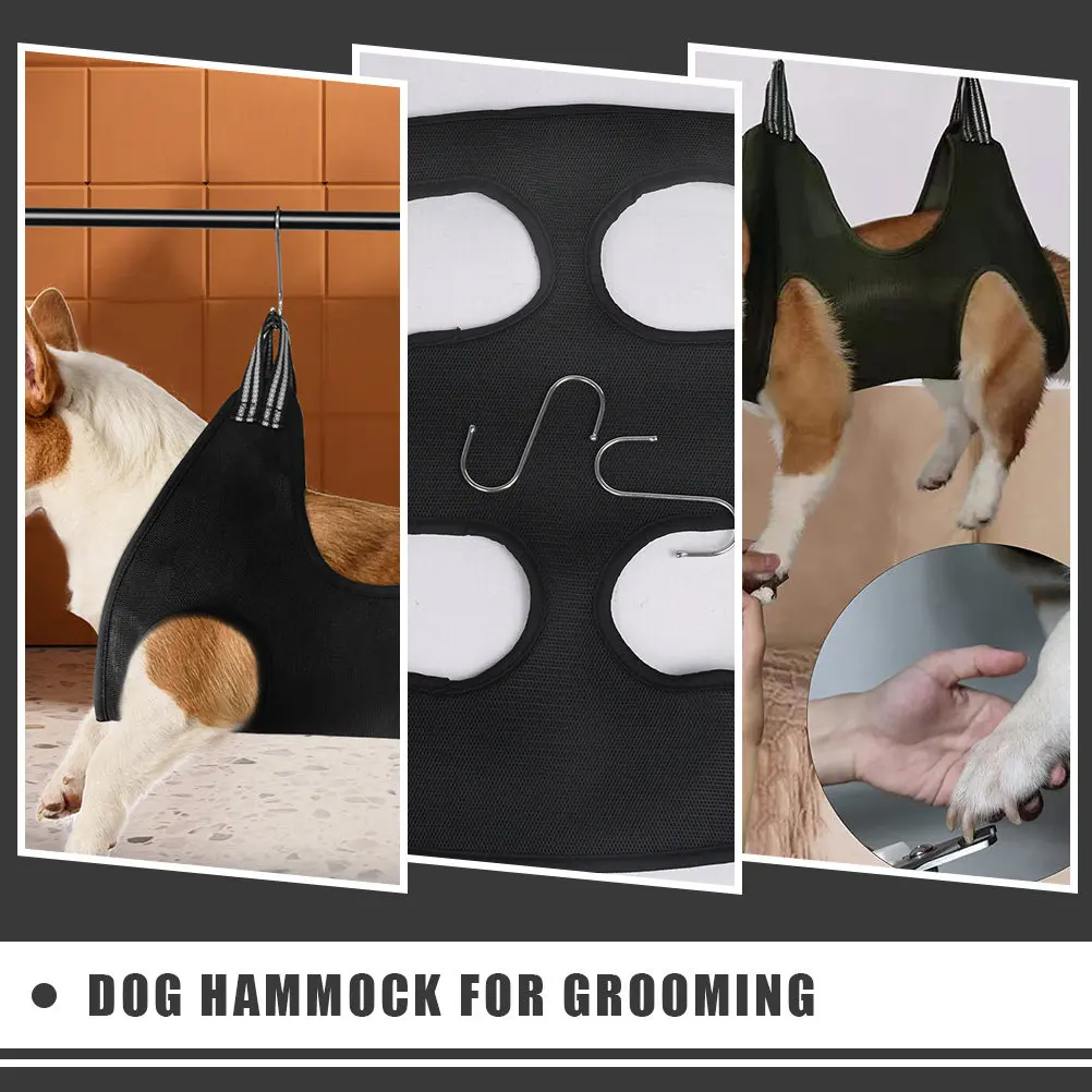 1Set Premium Pet Grooming Hammock for Cats Dogs Nail Trimming Eye Drops Teeth Cleaning Ear Care Stable Ergonomic Hanging Sling