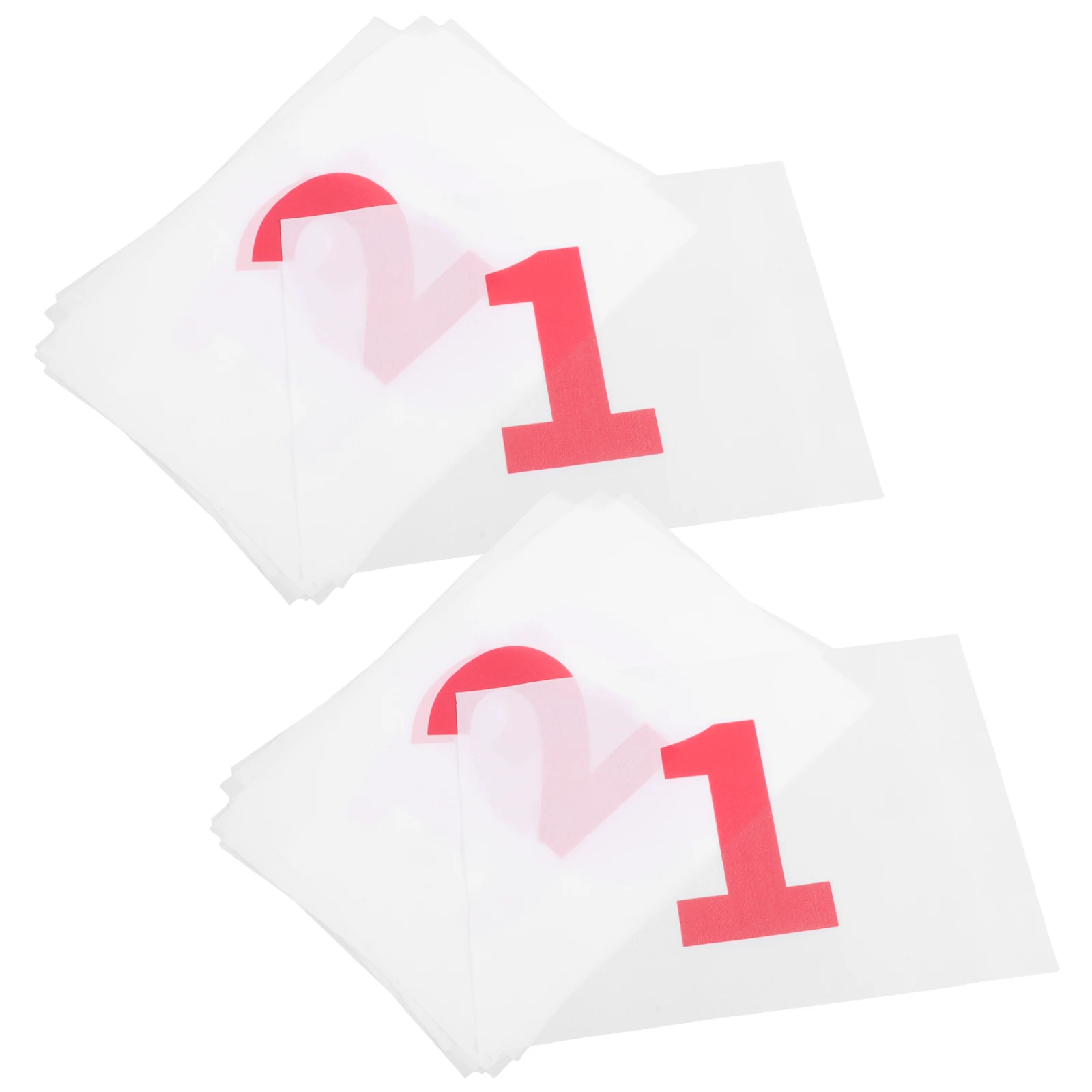 

10pcs Blank Running Bibs Lightweight Weather Resistant Reusable Quick Attachment Race Number Bib For Marathon Sports