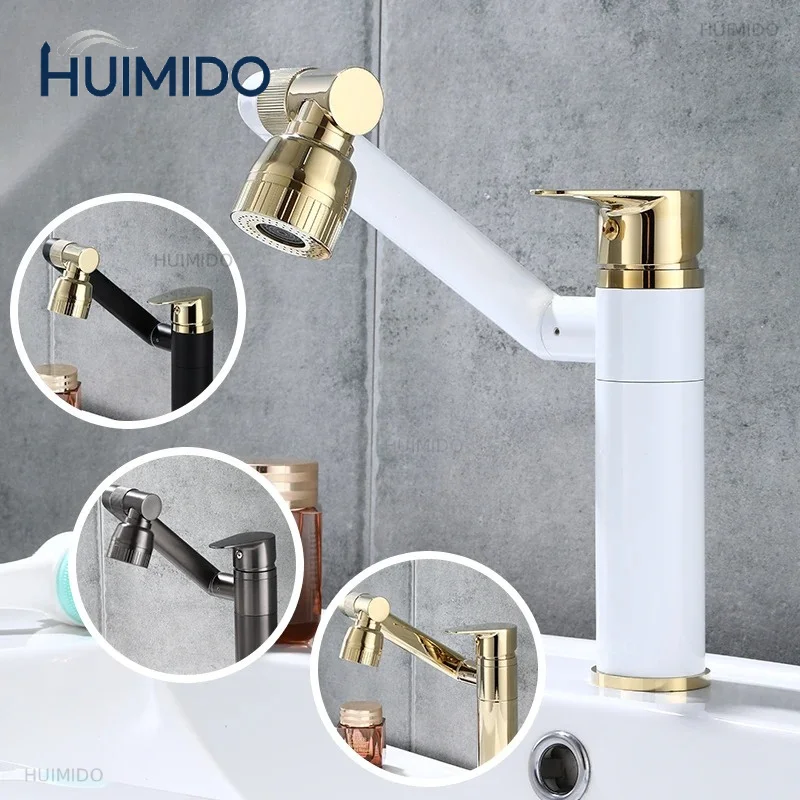 Multifunctional Swivel Bathroom Faucets Basin Mixer Kitchen Sink Faucet Gourmet Washbasin Tapware Hot Cold Water Tap Brass