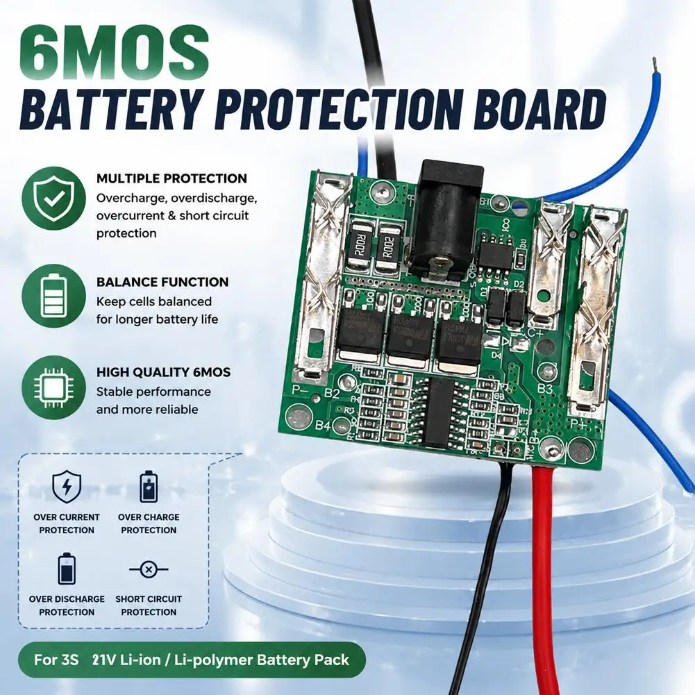 Battery Charging Protection Board 3/6/8MOS 21V Li-Ion Lithium Battery Pack Protection Circuit Module for Makita Power Tools