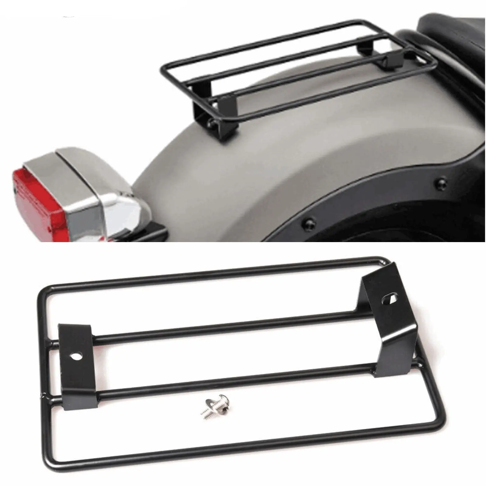 Guardabarros trasero para asiento individual, portaequipajes compatible con Honda Rebel 500, 250, 300, 17-2019