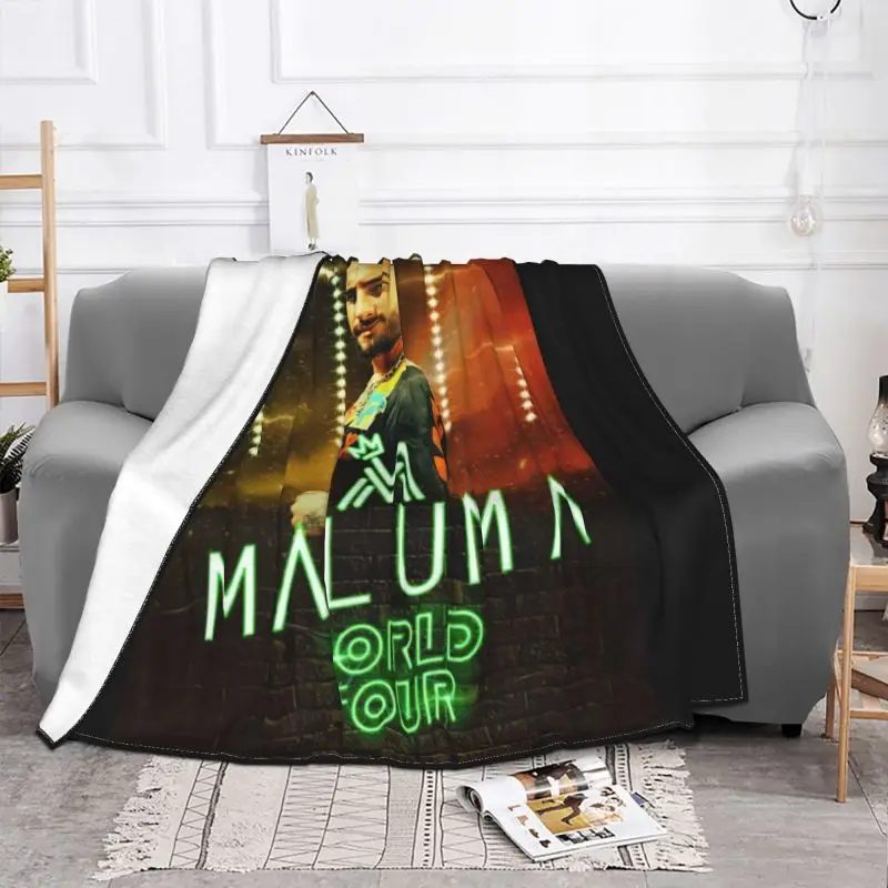 Maluma Tour 2019 Blanket Autumn Fashion Plus Velvet Couch Blanket Camping Blanket