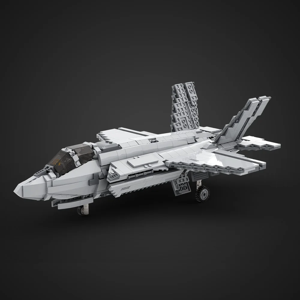 

MOC F-35 B Fighter Building Blocks Model US Military F-35 B Fighter Darth Designer_Copy Bricks Assembly Toys Kids Birthday Gifts
