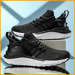 Mijia Casual Sneakers 4 Men Outdoor Shoes Uni-moulding Non Slip Sports Sneaker Knitting Upper Men Shock Absorbing Running Shoes