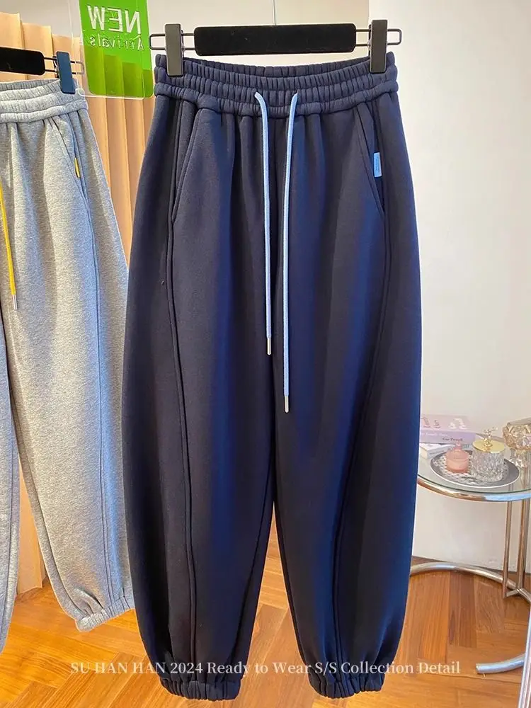 

Брюки женские быстросохнущие хлопковые летние льняные широкие брюки для улицы легкая дышащая подкладка курортная женская городская уличная одежда