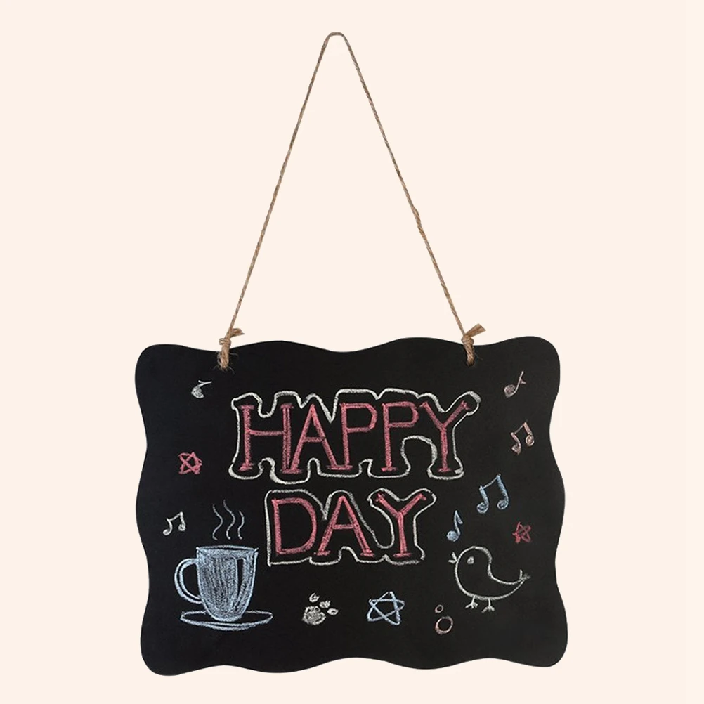 

Mini Blackboard DIY Wood Welcome Sign Earth Tones Home Decor Bamboo Hanging Plaque