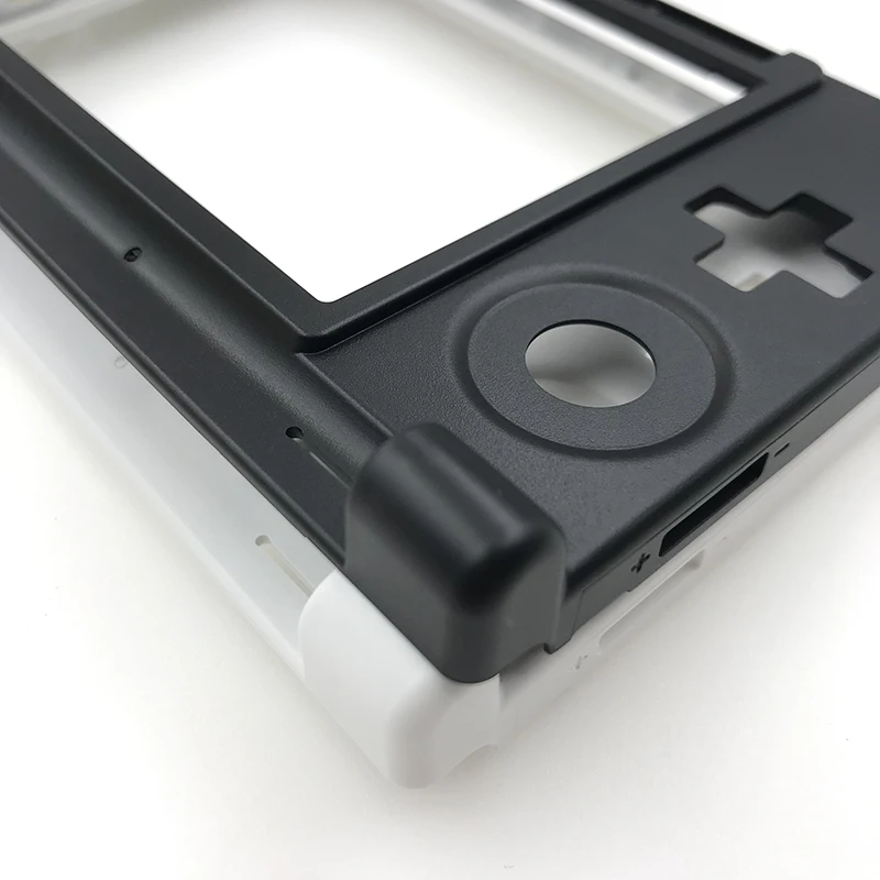 بديل لإطار شل 3DS XL للإطار البلاستيكي الأوسط باللون الأبيض أو الأسود