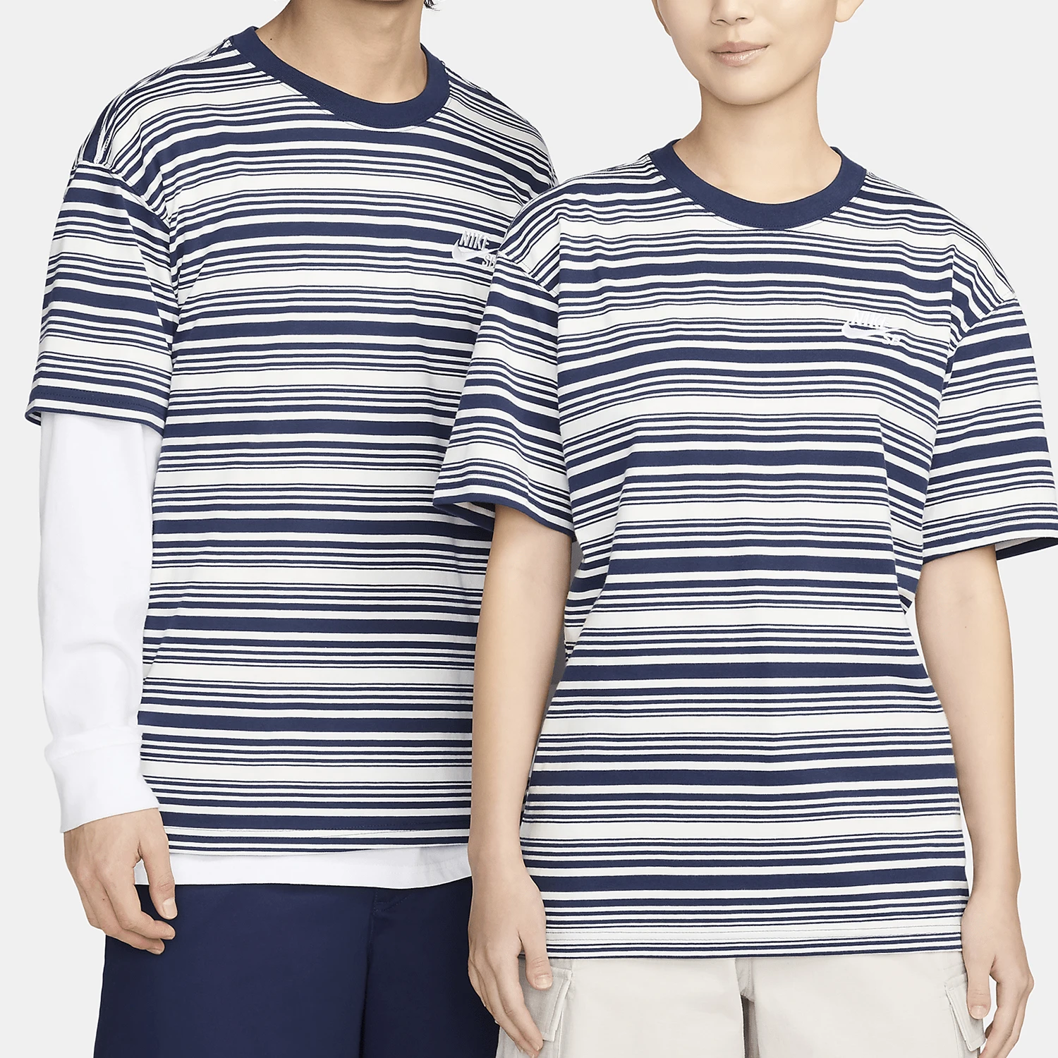Nike Authentic New Men's Summer Loose Knitted Short Sleeve T-shirt FQ3712-410