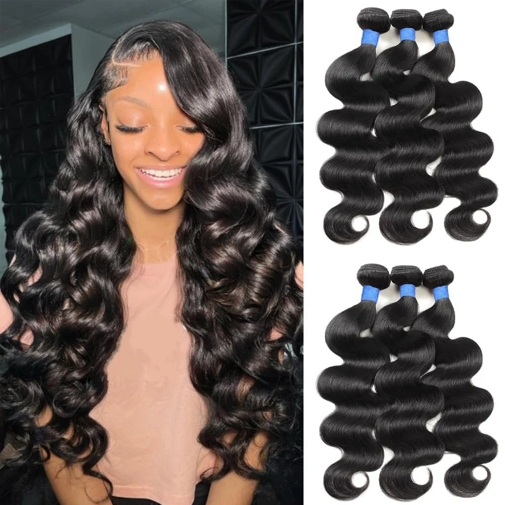 

40 Inch Body Wave Human Hair Bundles 100% Human Hair Unprocessed Brazilian Virgin 3 4 Pcs Raw Hair Bundles Weave Hair Extensions
