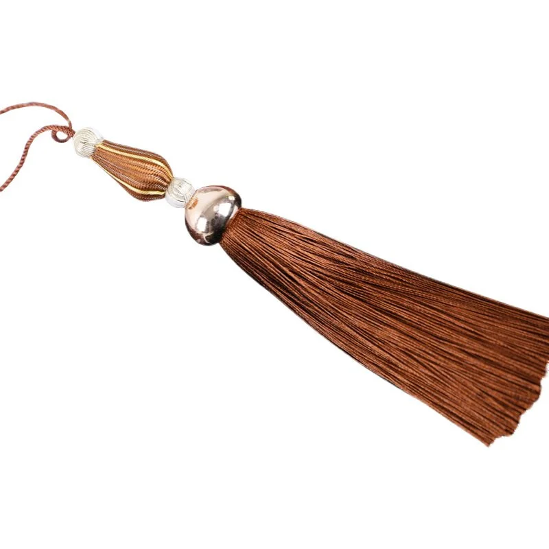 8pcs Silk Curtain Tassels Fringes DIY Craft Sewing Tassel Trim Beads Home Curtain Drapes Hanging Ball Decor Cortinas Accessories