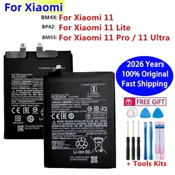 2026 Year 100% Original Battery BM4X BM55 BP42 For Xiaomi Mi 11 Mi11 Lite 11 Pro Ultra Replacement Batteries Fast Shipping