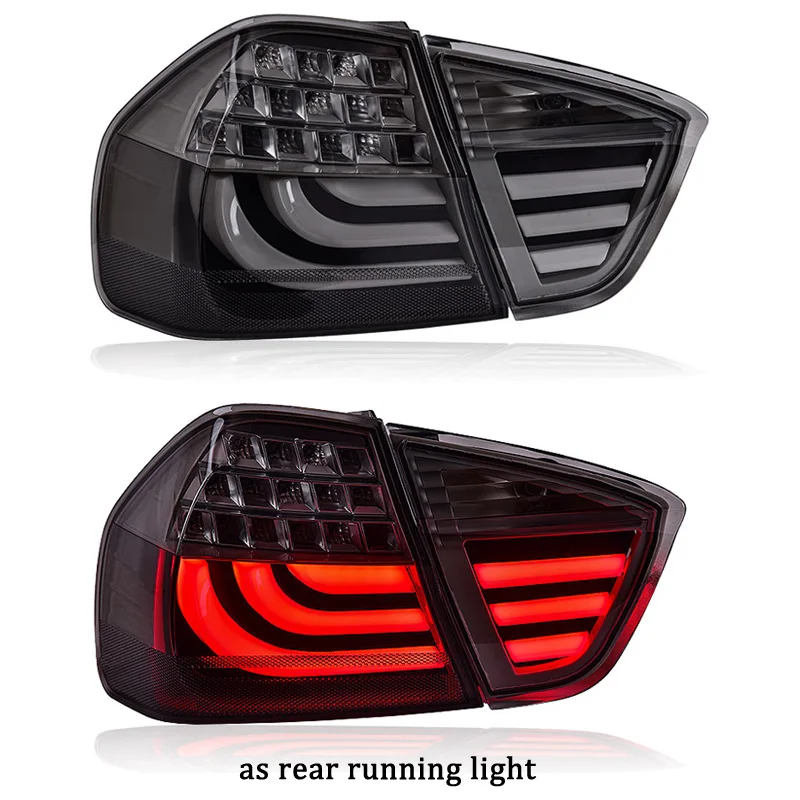 سيارة مصباح ليد خلفي لسيارات BMW E90 2005-2008 LED الخلفية تشغيل ضوء + مصباح مكبح + عكس + بدوره إشارة #2