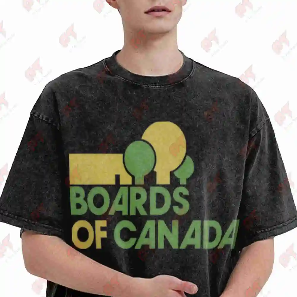 Boards Of Canada Tracklist Members Vintage Washed Tee Pure Cotton T-Shirt