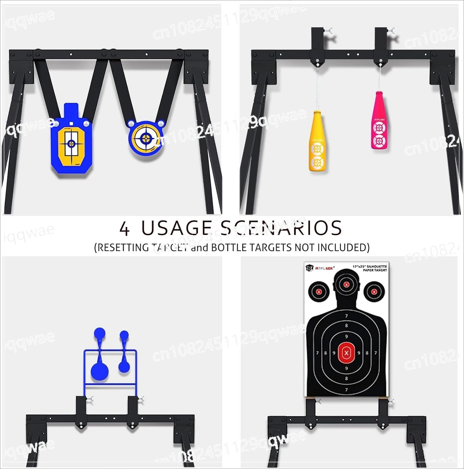 3/8 thick profile 10 paper targets and target 63 adjustable height