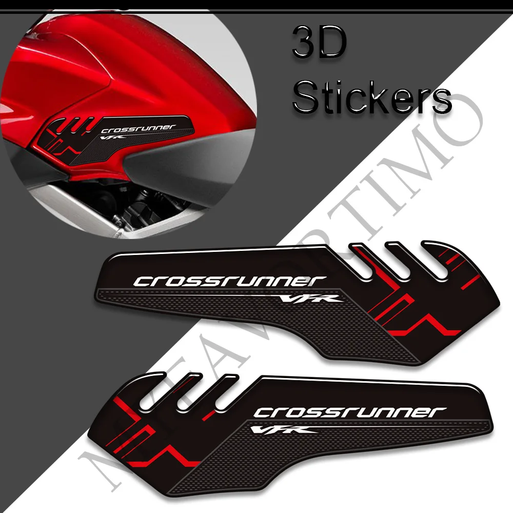 For Honda VFR800F VFR800X VFR 800 F X Motorcycle Protector Tank Pad Grips Decals Stickers Gas Knee Crossrunner Interceptor