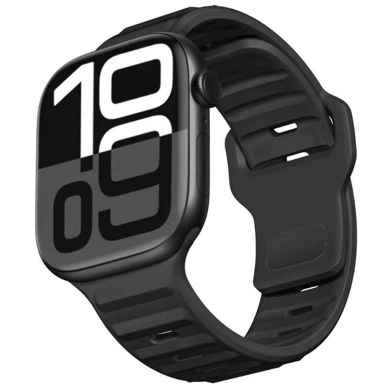 

Силиконовый ремешок для Apple Watch Seies 10 9 8 7 6 SE 5 4 46 мм 42 мм 44 мм 45 мм 40 мм 41 мм Спортивный ремешок для браслета iWatch Ultra 2 49 мм