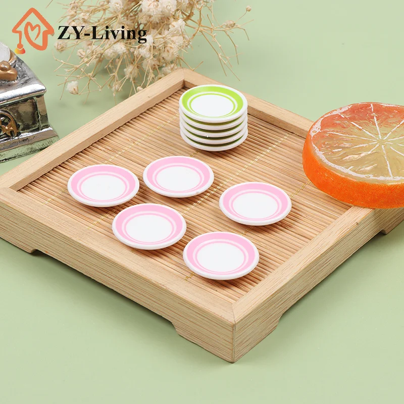 5Pcs/set Mini Food Dishes Tableware Miniature Doll House Accessories