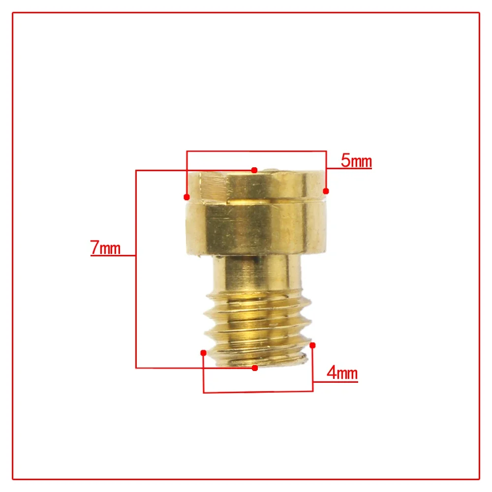 15PCS Main Jet For GY6 4mm 49cc/50cc/80cc/100cc CVK Carburetor Carb Scooter 139QMB/139QMA 78# - 98# Injectors Nozzle