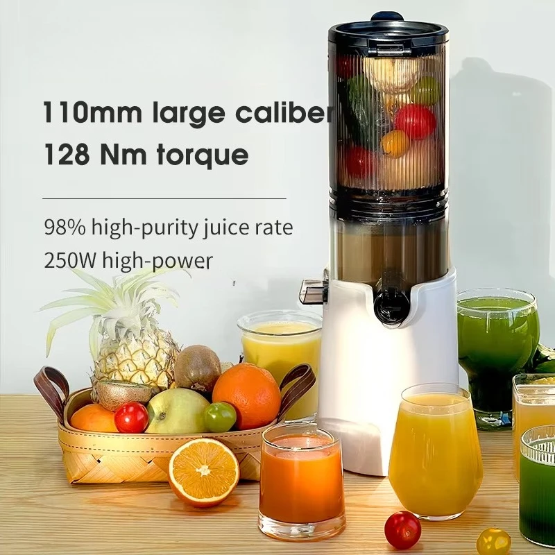 رائجة البيع ماكينة صنع العصير بالضغط البارد بفم كبير ماكينة تصفية عصارة الحمضيات مع فواكه وخضروات للاستخدام المنزلي #1