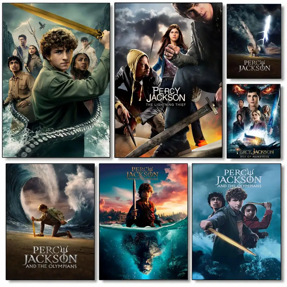 Percy Jackson And The Olympians Poster Self-adhesive Art Waterproof Paper Sticker Coffee House Bar Room Wall Decor