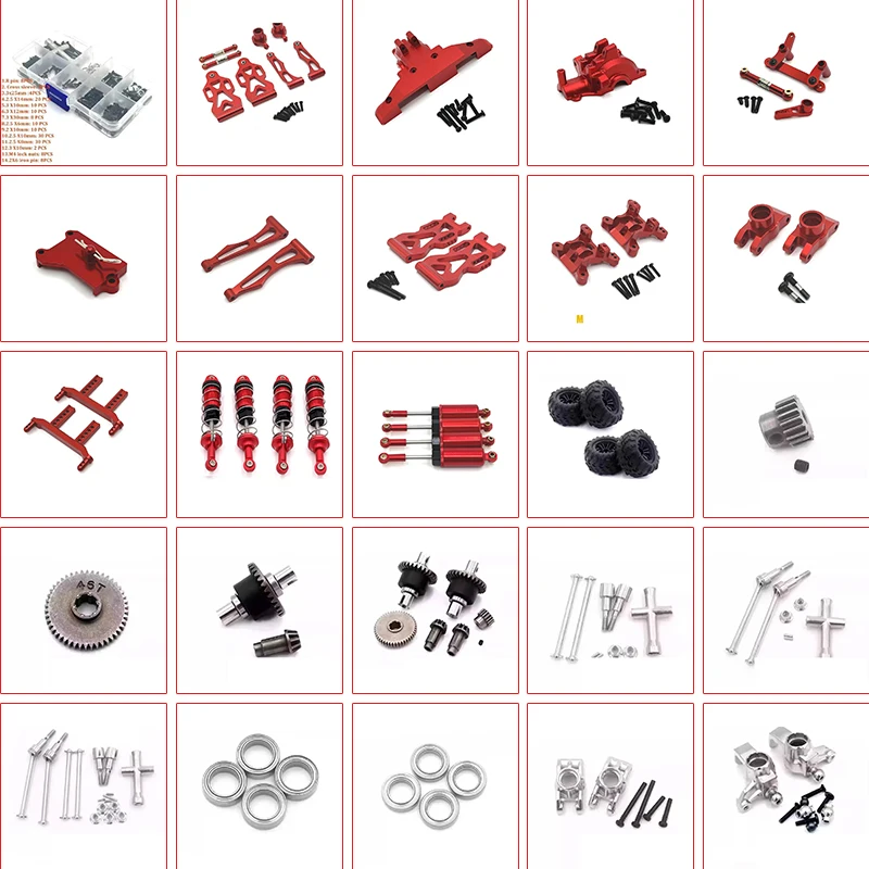 

16101PRO 16102PRO SG116MAX RC Automotive Metal Upgrade Spare Parts Steering Assembly Servo Arm Link Transmission Shock Absorber