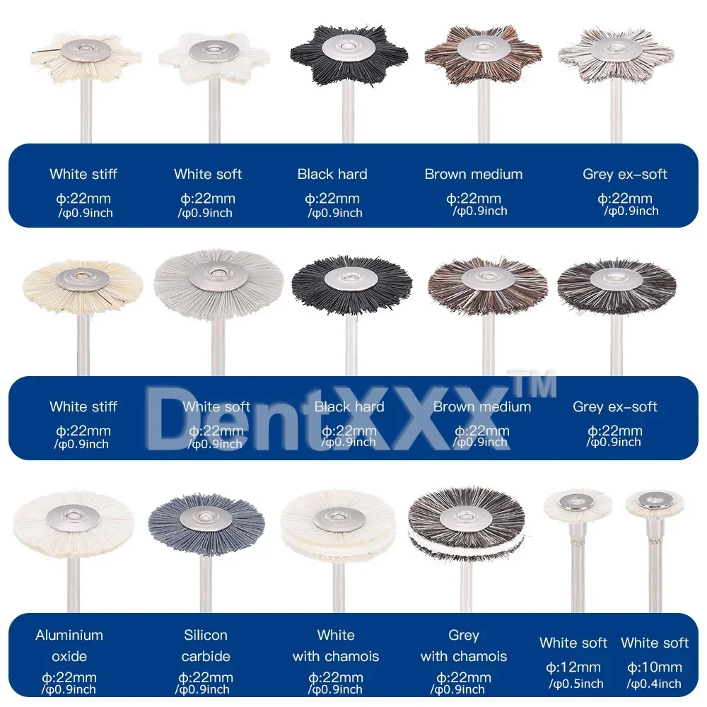 مجموعة أدوات طحن وتلميع مكونة من 51 قطعة، رؤوس وفرش طحن الماس بقطر 2.35 مم، أدوات طحن المختبر