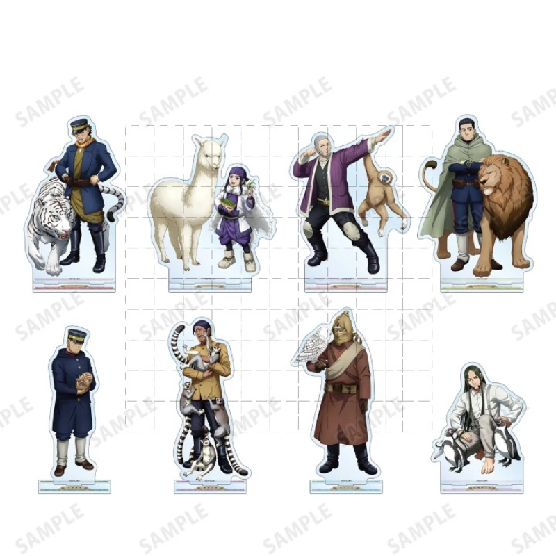 Anime Sugimoto Saichi Shiraishi Yoshitake Ogata Hyakunosuke Asirpa Acrylic Stand Doll Game Figure Model Cosplay Toy for Gift