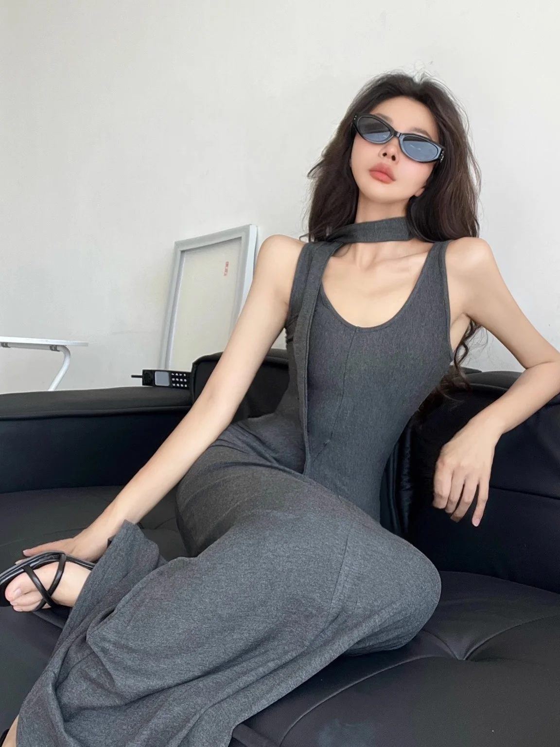 Muse Kardaian Clessidra Vita Slim Lungo Strapl Dr Bellissimi Fianchi Vaion Piano-lunghezza Dr Donna Estate Dr