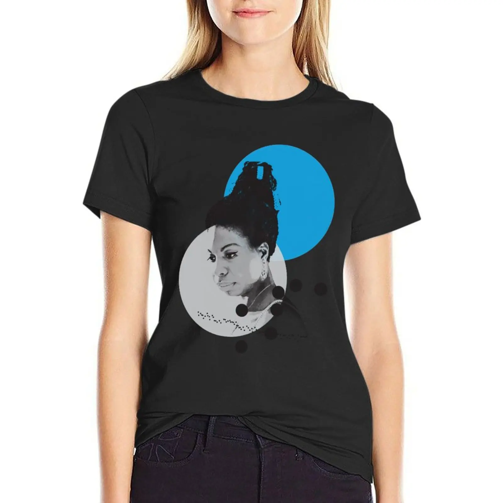 Nina Simone T-Shirt heavyweights plain black t shirts for Women