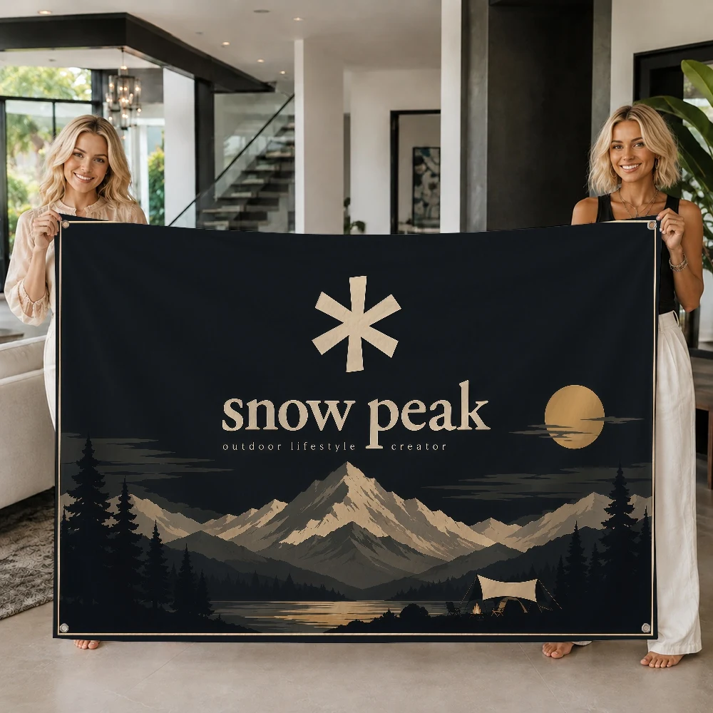 S-Snow P-Peek  Fashion Brand flag Decoration Outdoor Picnic Party Art Hanging Home Camping Party Banner