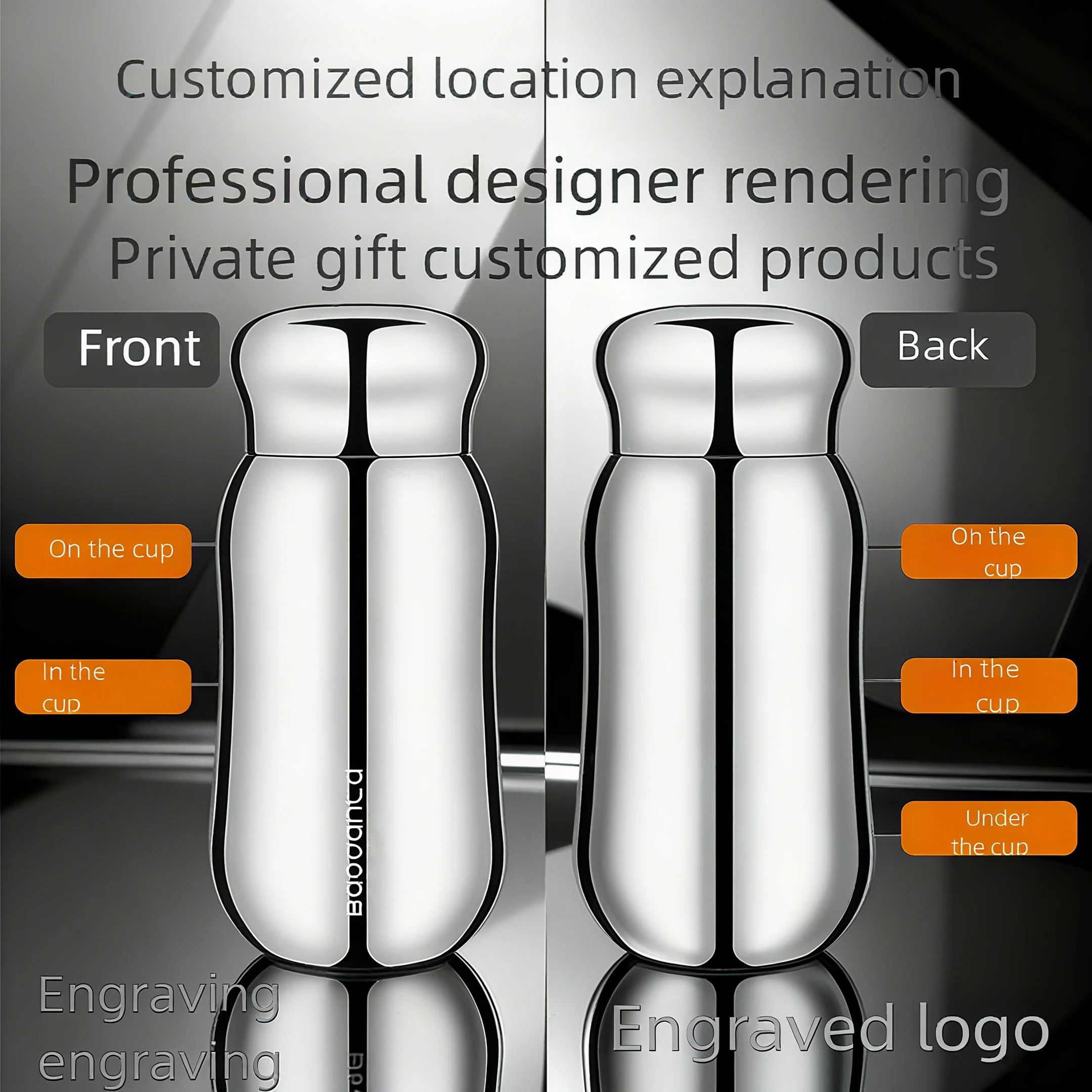 

Customized Logo Portable Double Layer 316 Stainless Steel Vacuum Flask Coffee Thermos Sports Travel Mug Large Capacity Thermos C