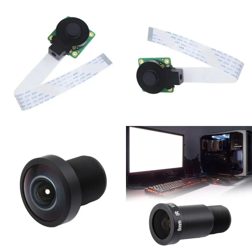 

652F For RPi HQ Camera Module Camera 12.3million Pixel Camera Modules with Mount Lens High Performances